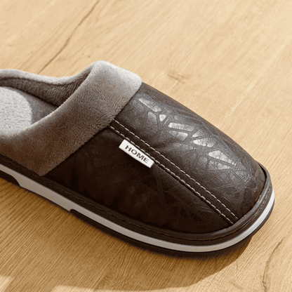 Orthopaedic Leather Slippers – Lined Interior [Odour-neutral]