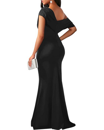 Shesways® Elegant Off-Shoulder Maxi Dress