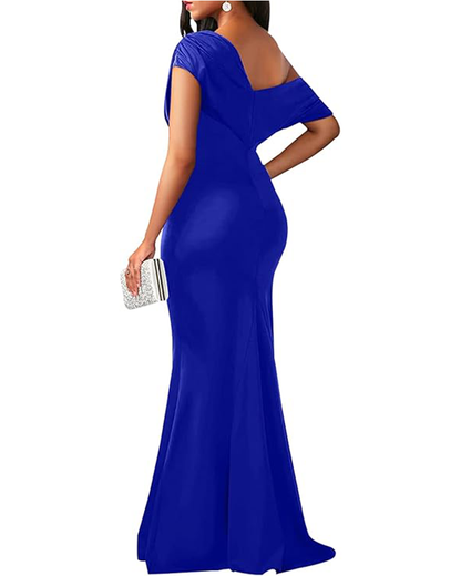 Shesways® Elegant Off-Shoulder Maxi Dress